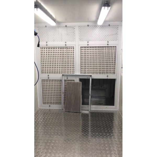 Convenient and Versatile Mobile Container Spray Booth for Auto Maintenance Services
