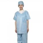 China S-5XL Disposable Hospital Scrubs Medical Nurse Suit 35gsm SMS Material wholesale