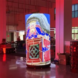 Soft Indoor Flexible LED Display Screen 1.8mm Advertising Curve