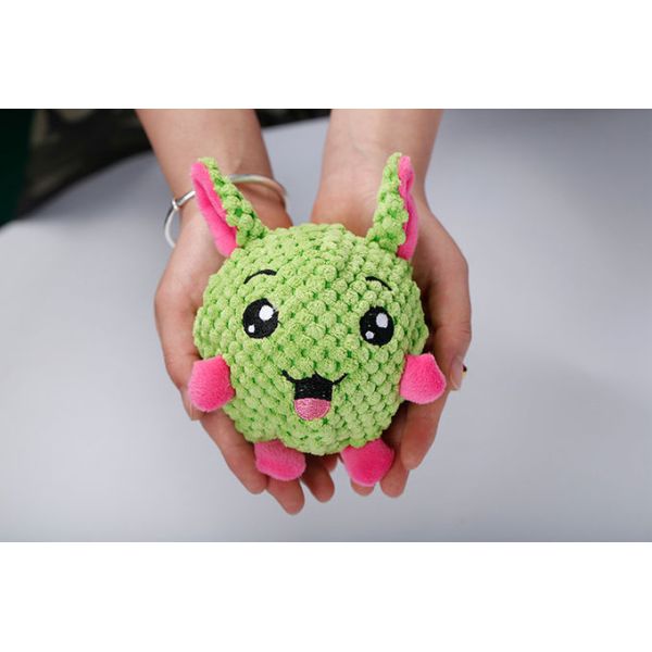 Sturdy Indestructible Plush Dog Toys For Aggressive Chewers Velvet Sound 6.5cm