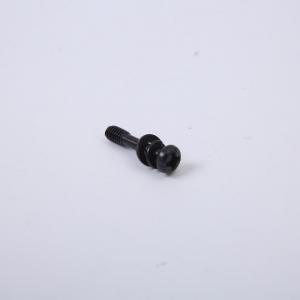 China Black Zinc Plated Screws Round Head With Washer Triple Set , Cross Slotted Pan Head Screw wholesale