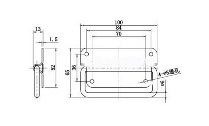 304 stainless steel folding handle industrial machinery equipment activities Handle SBL303
