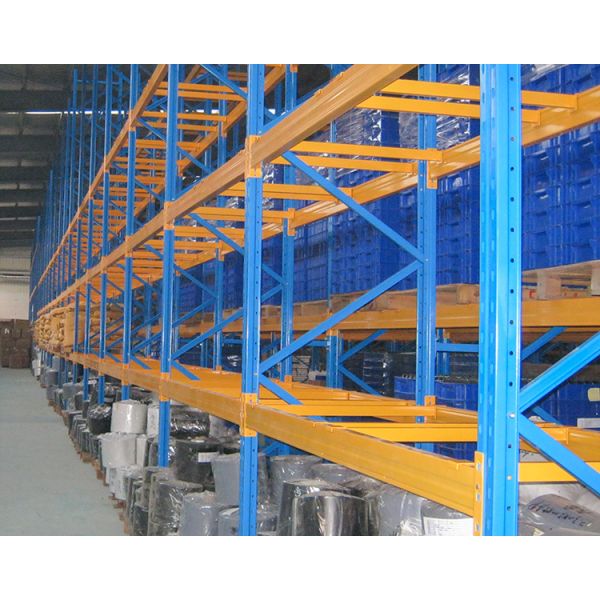 76*2.0mm Width Selective Pallet Rack for Heavy Duty Warehouse Space Optimization Needs