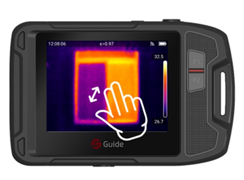 P120V Pocket Size Handheld Thermal Imaging Camera With 3.5' Touch Screen