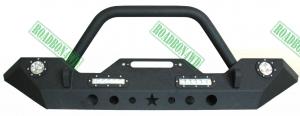 China Wholesale LED light front bumper Steel Front Bumper 4x4 Winch recovery Bumper for Jepp JK on sale