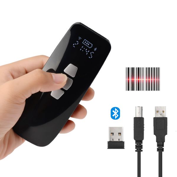 Small 2d Wireless Bluetooth Barcode Scanner Reader Portable 640x480 Cmos
