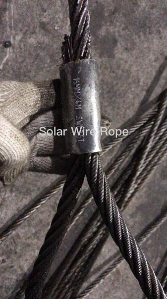 Quality CONNECTING  WIRE 26mm X 3.0M EYE MECHANICAL SPLICE INTERMEDIATE WIRE ON END TO END WITH THIMBLE for sale