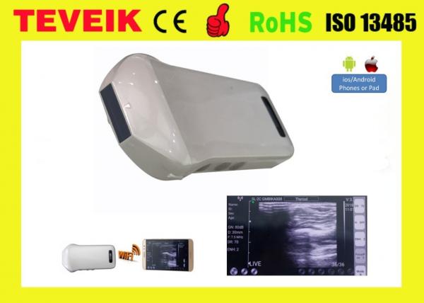 Quality Portable mini 128 elements wireless ultrasound probe wireless linear probe best price wireless ultrasound machine for sale