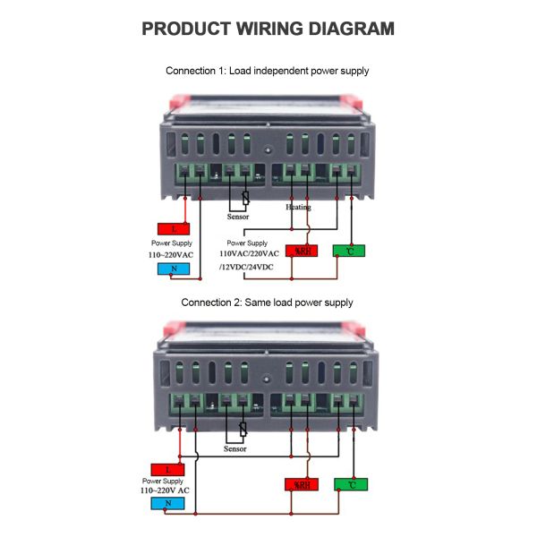 STC-3028 Humidity And Temperature Controller AC 220V DC 12V 24V