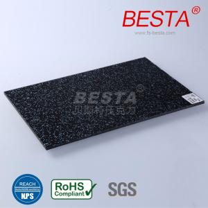 China 5mm Thick Black Glitter Acrylic Sheet For Furniture Decoration wholesale