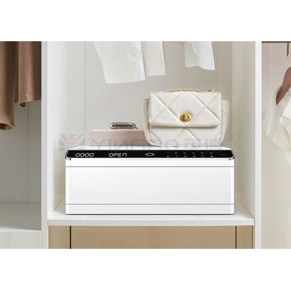 Fingerprint Lock Single Layer Fireproof Jewelry Safe With Auto Open