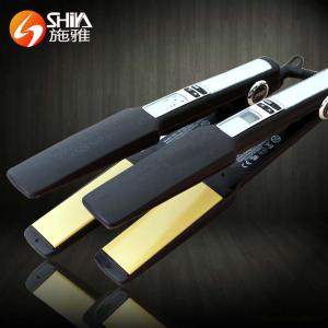 China Ceramic coating Hair Flat Iron Straightener LED and LCD Display Black SY-002 wholesale