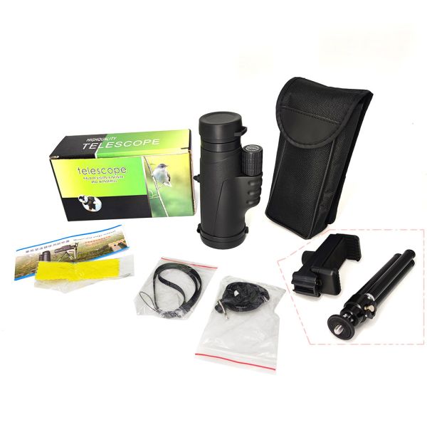 Optical Glass Telephoto Zoom Monocular 12x50 with Spherical Lens