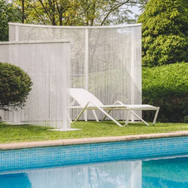 Stylish Rustproof Metal Chain Link Curtains Hanging Installation