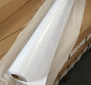White Sparkle Cold Lamination Film Self Adhesive For Indoor / Outdoor Advertising