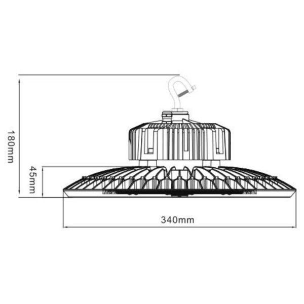 24000 Lumens 480V 150W UFO LED High Bay Light High Voltage