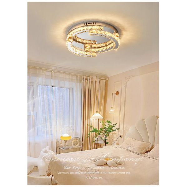 Luxury Crystal Ceiling Lamp Suitable for Living Room Bar Bedroom Ceiling Lamp(WH-CA-102)