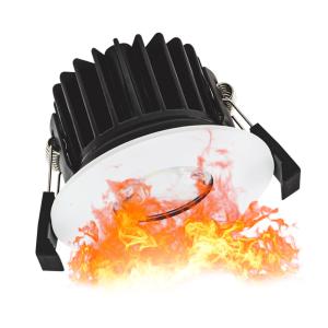 Buy cheap Black Ip65 Cob 75Mm Cut Hole Fire Rated Bathroom Downlights from wholesalers