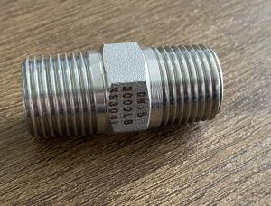 China BSP Male Round Head Threaded Ss 304 Hex Nipple wholesale