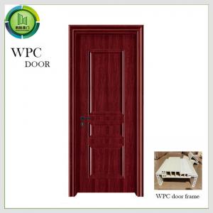 China Moistureproof WPC Wood Bathroom Door Solid Core  Noise Reduction wholesale