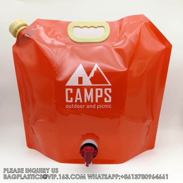 Stand Up Pouch For Liquid Water Pouch With Spout Drinking Water Pouches With Valve Dispenser 5L 8L 10L Drink Water Bag
