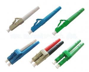 China LC apc upc  Fiber Optic Connector singlemode multimode blue beige green color wholesale