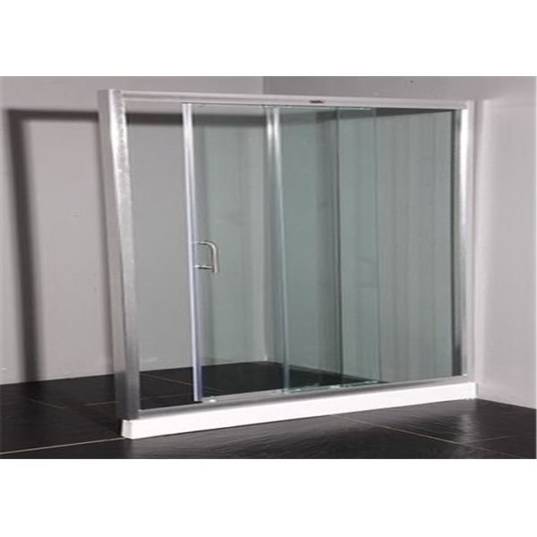 Clear Flat Tempered Glass Partition Wall / Glass Partition Size Customized
