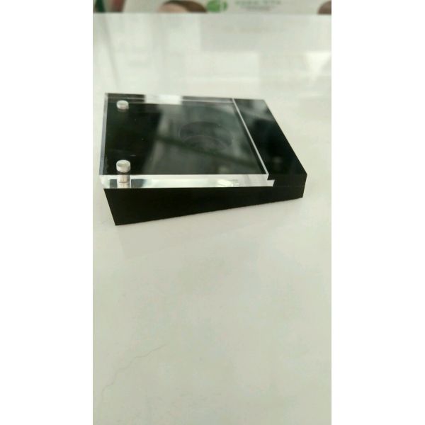 Deluxe Loose Diamond Case/ Gem Black Acrylic Display Box with Magnetic Cover