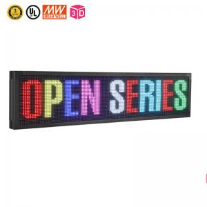China 7 Color Programmable Scrolling LED Signs 10mm Wifi Programmable LED Sign wholesale