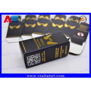 China MK Pharmaceutical 10ml Bottle Boxes With Gold Foil Embossed Logo boxes for small vials wholesale