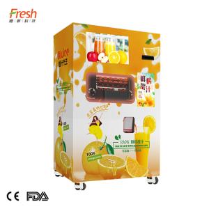 Buy cheap sweet cash payment orange juicebox vending machine fresh juice vending machine from wholesalers