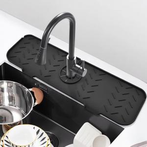China Practical Leakproof Kitchen Guard Silicone Faucet Splash Mat Harmless wholesale