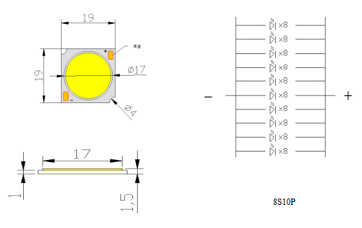 40w SMD COB LED Chip 12W 20W 30W 40W 50W For Show Lights