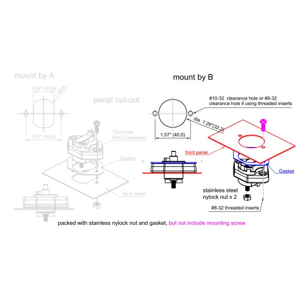 IP66 Rhombus Panel Mounted Automatic Reset Circuit Breaker For Boat