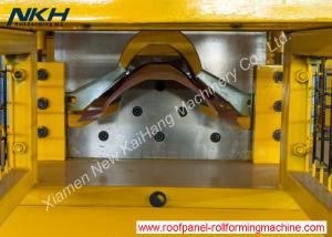 China Galvanized Metal Roof Ridge Cap Roll Forming Machine PLC Control Corner Flashing Machine wholesale