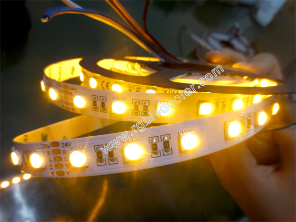 24V rgb and yellow four color chips inside one smd led strips