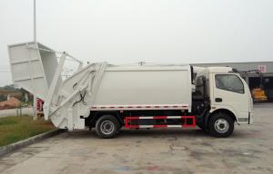 China RHD 4X2 Garbage Collection Truck , Commercial Trash Compactor Truck 6CBM wholesale