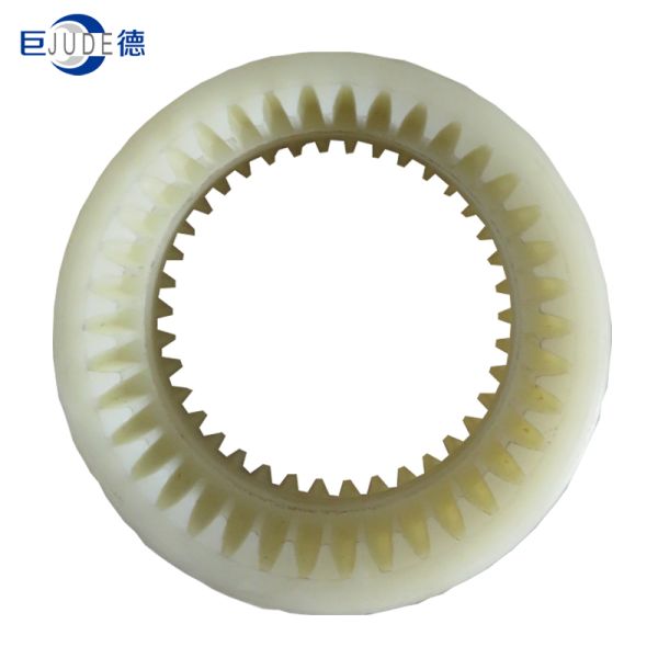 Nylon Gear Flexible Coupling Parts Inner Ring White Color Customized Nylon sleeve inner gear ring