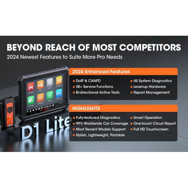 OTOFIX D1 Lite All System Diagnostic Bidirectional Scan Tool with 38+ Special Services