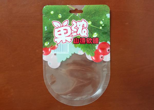 Quality Thickness 0.1MM Candy Packaging Bags , Hawthorn Taste Clear Plastic Candy Bags for sale