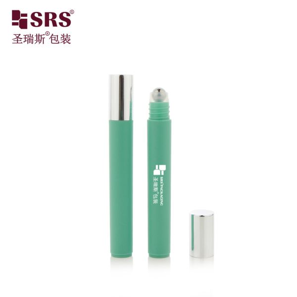 RPA-10ML(C) Clear Matte Frosted Plastic PP PCR Eco Friendly Eye Serum Roll-On Bottle